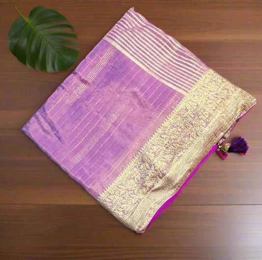 LAVENDER DESIGNER WORK SAREE