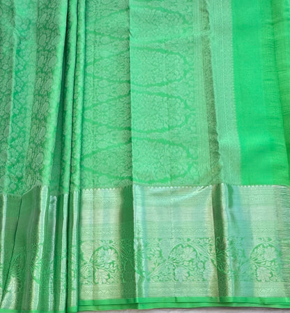 PASTEL GREEN KANJIVARAM PURE SILK PREMIUM