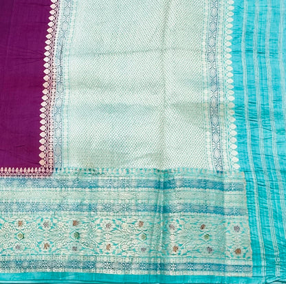 PURPLE ND SEA GREEN PURE RAW MANGO