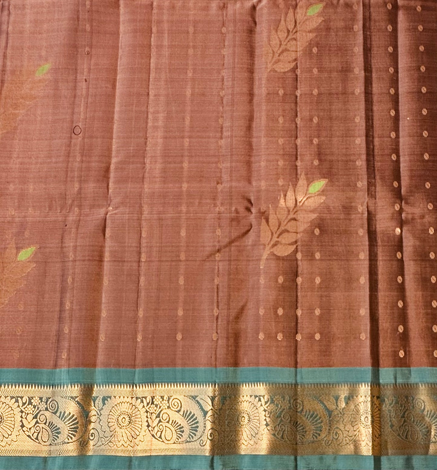 LIGHT BROWN KANJIVARAM LIGHT WEIGHT