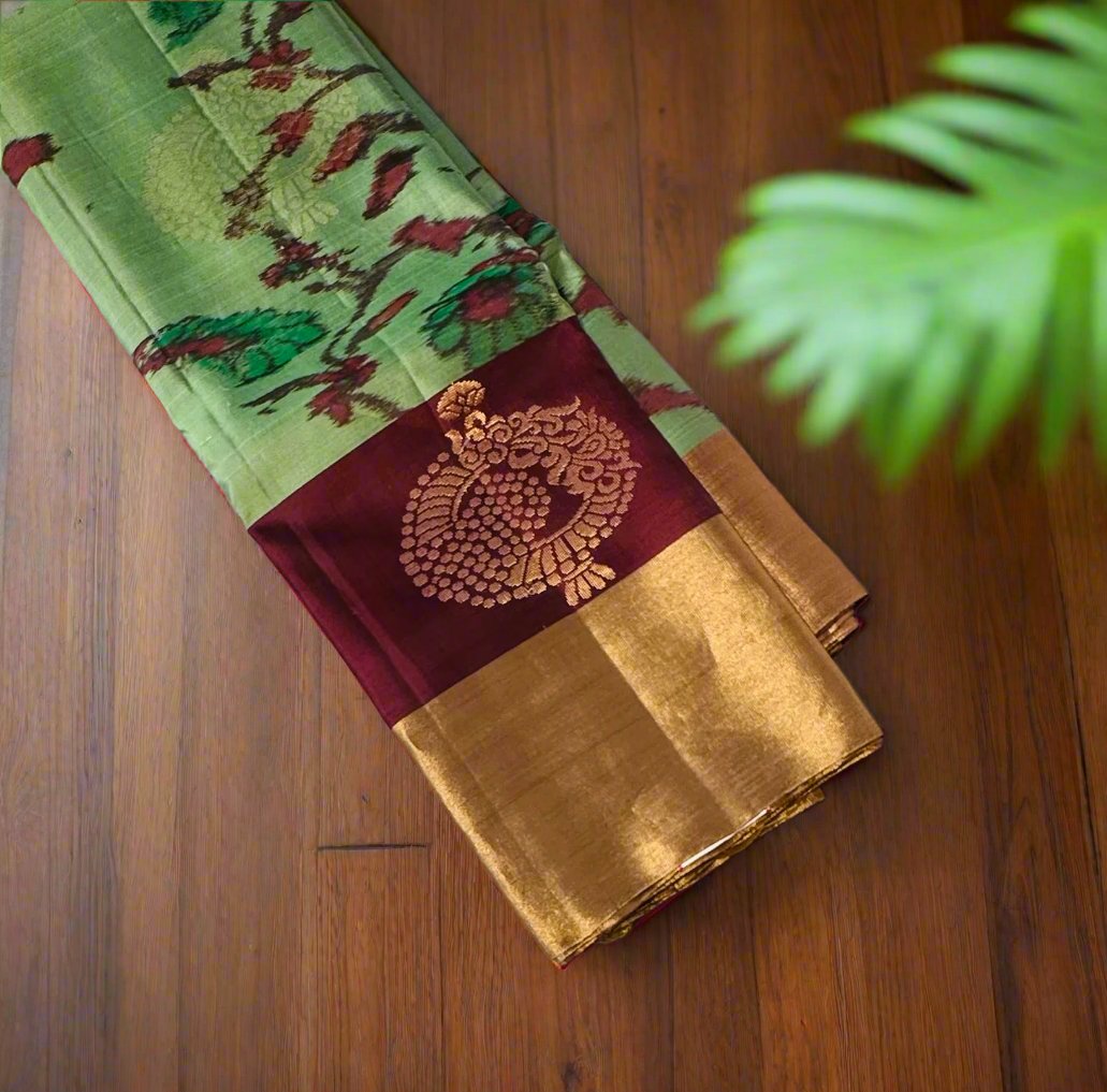 PASTEL GREEN KANJIVARAM LIGHT WEIGHT