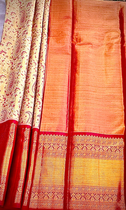 IVORY KANJIVARAM PURE SILK PREMIUM