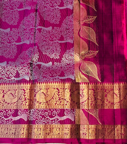 METALLIC BLUE KANJIVARAM LIGHT WEIGHT