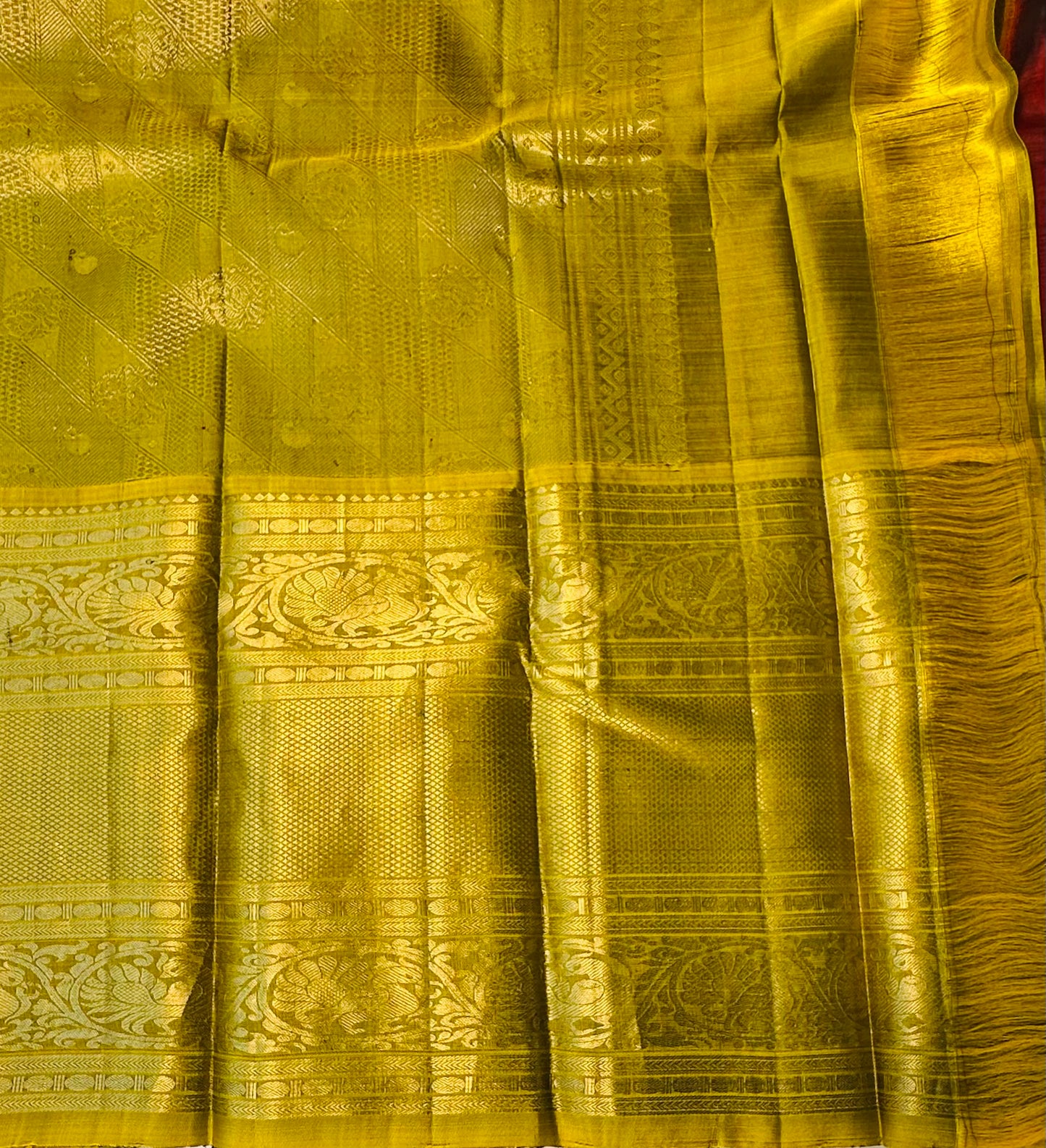 MAROON RED KANJIVARAM LIGHT WEIGHT