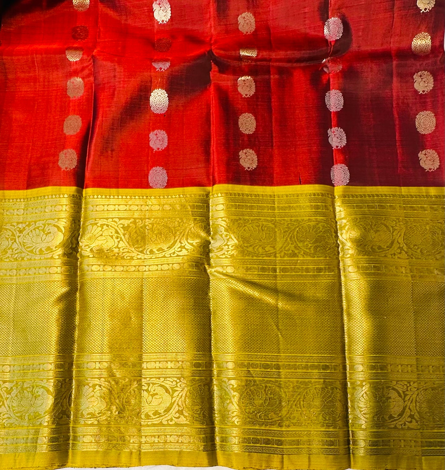 MAROON RED KANJIVARAM LIGHT WEIGHT