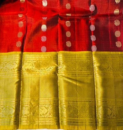 MAROON RED KANJIVARAM LIGHT WEIGHT