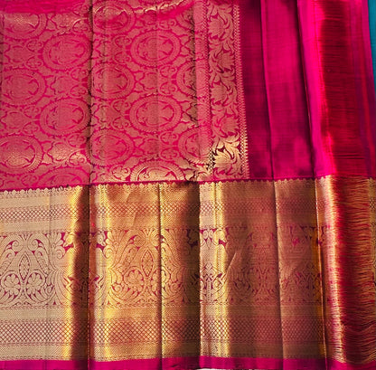 METALLIC BLUE KANJIVARAM LIGHT WEIGHT