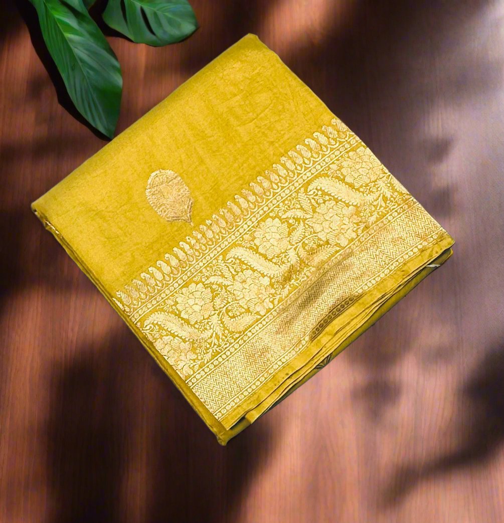 METHI YELLOW  BANARAS PURE RAW MANGO