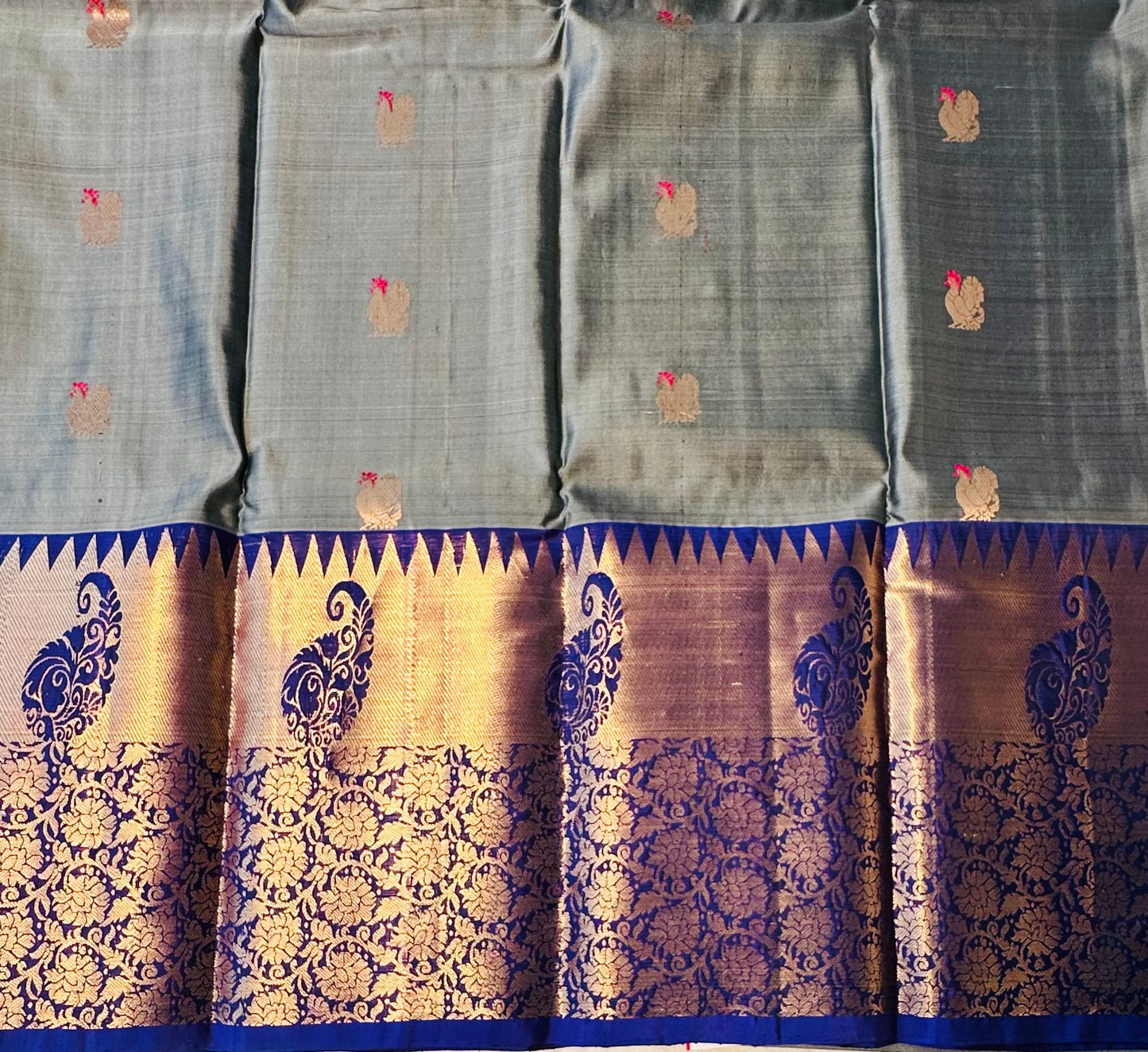 GREY KANJIVARAM LIGHT WEIGHT