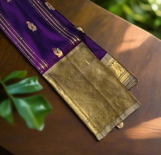 VIOLET KANJIVARAM LIGHT WEIGHT