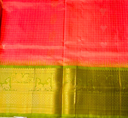 ONION PINK PURE  GADWAL SILK