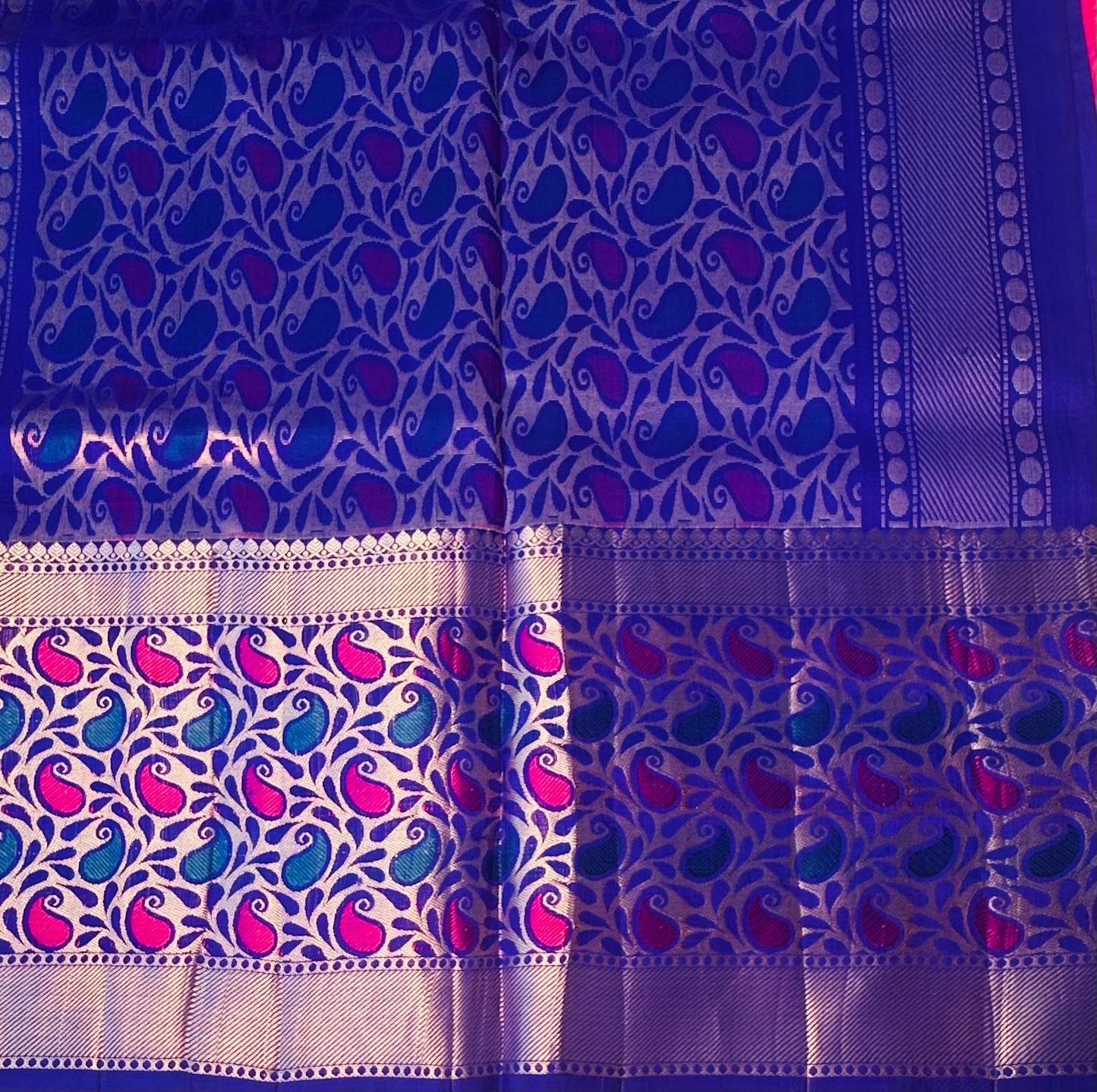 RANI PINK PURE GADWAL SILK