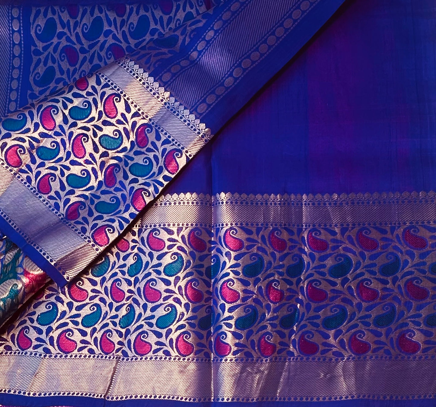 RANI PINK PURE GADWAL SILK