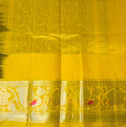 NAVY BLUE PURE SILK COTTON