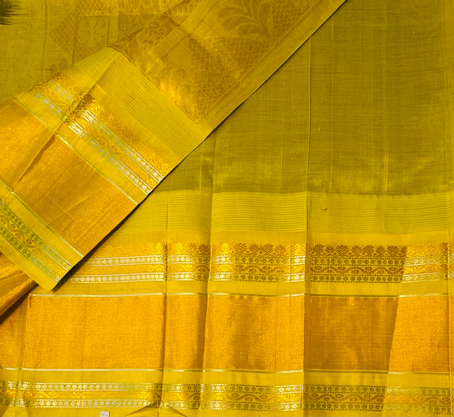 BOTTLE GREEN PURE SILK COTTON