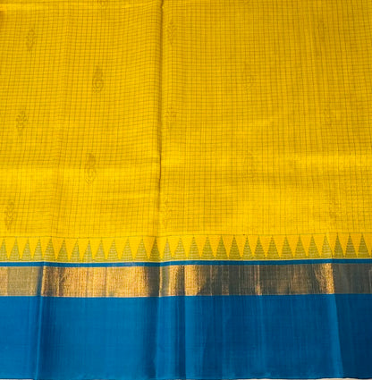 YELLOW PURE  SILK COTTON