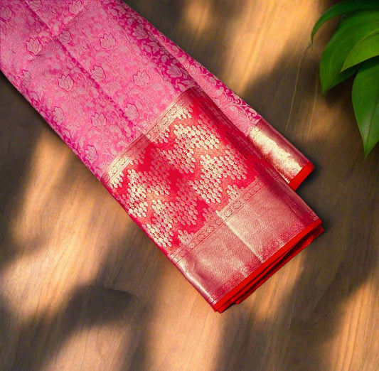 BABY PINK KANJIVARAM SILK