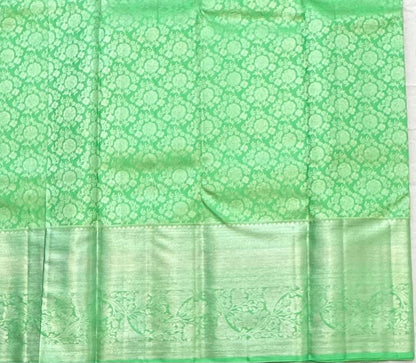 PASTEL GREEN KANJIVARAM PURE SILK PREMIUM