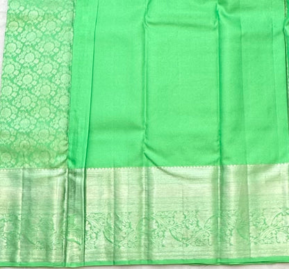 PASTEL GREEN KANJIVARAM PURE SILK PREMIUM