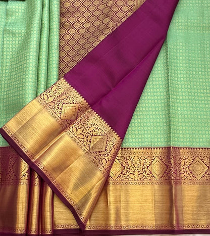 SEA GREEN KANJIVARAM SILK