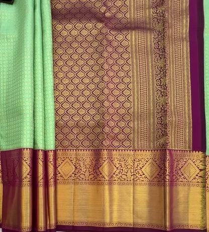SEA GREEN KANJIVARAM SILK